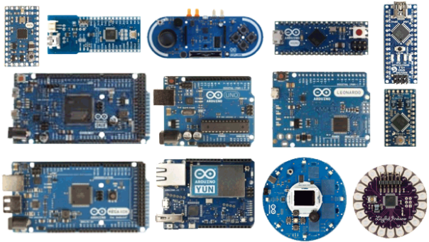 Various Arduino Boards